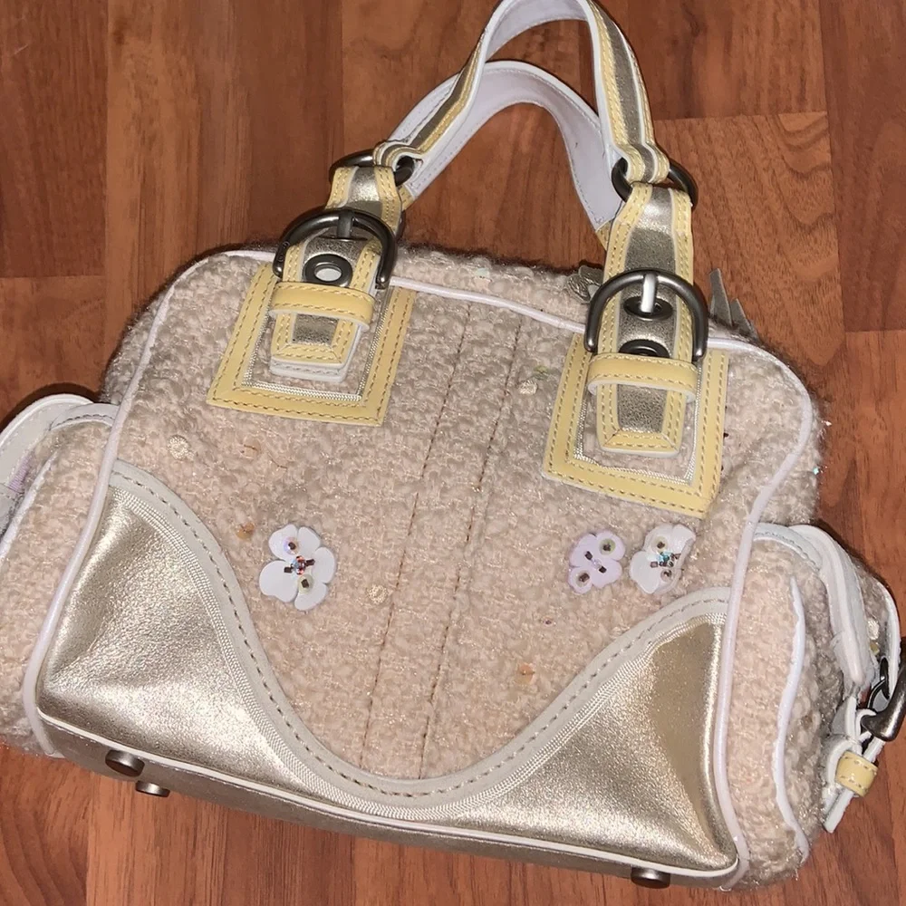 NWT Coach Tweed Mini Soho Rogue Boston Bag
